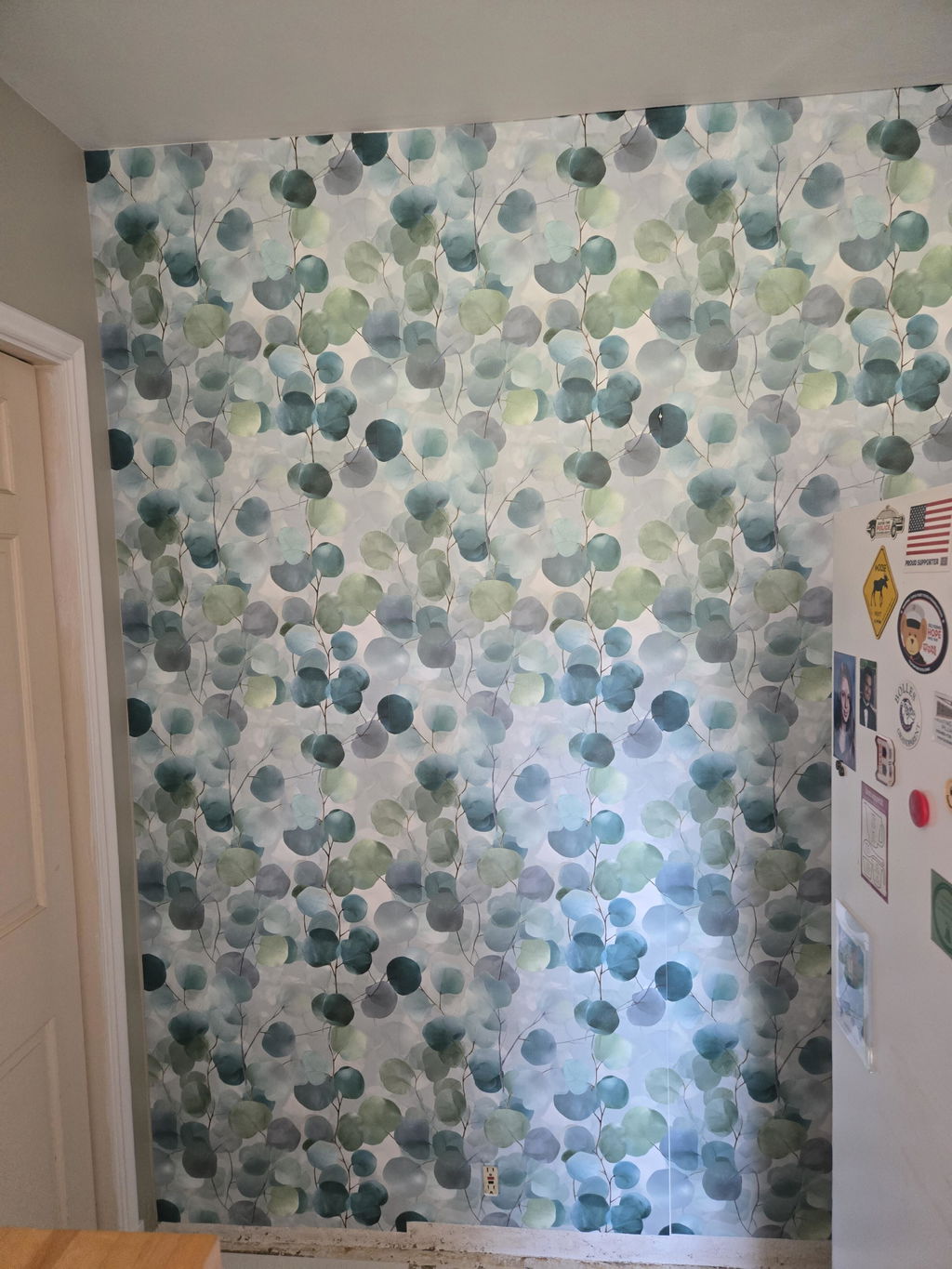 Customer photo — Eucalyptus Mist Wallpaper