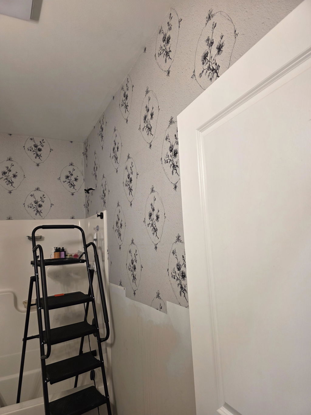 Customer photo — Inked Botanica Wallpaper