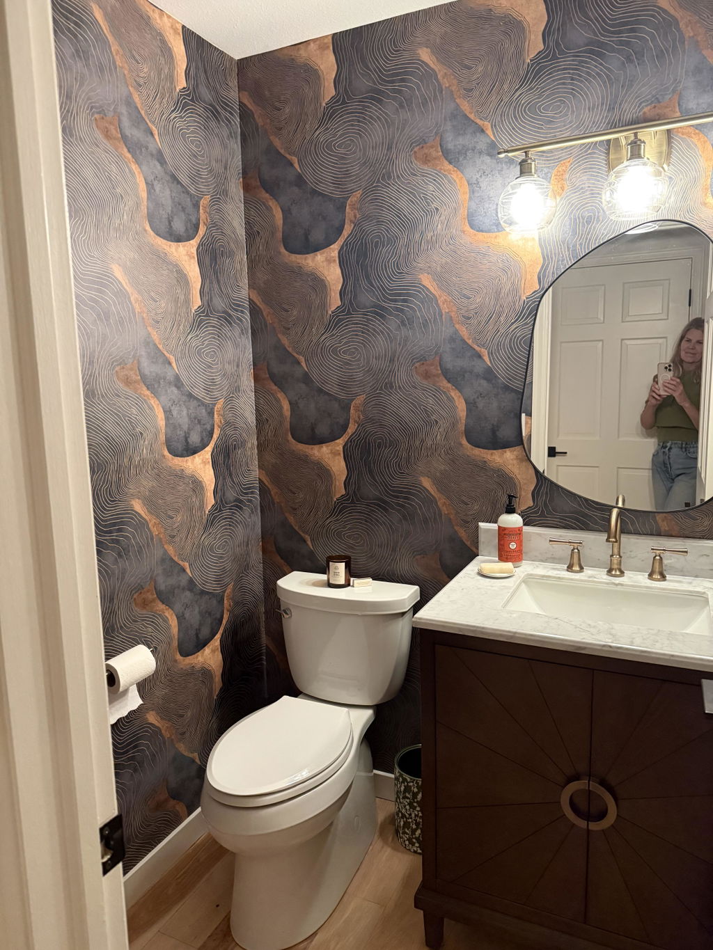 Customer photo — Aureate Terrain Wallpaper