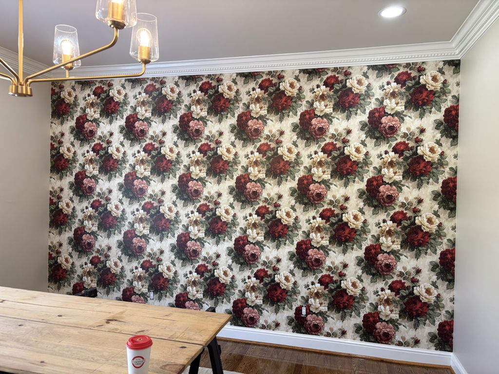 Customer photo — English Rose Tangle Wallpaper