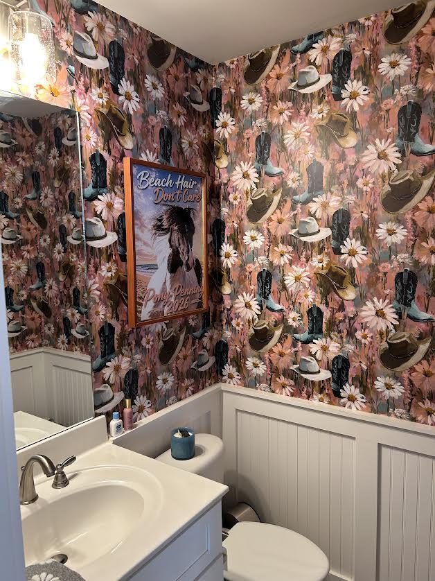 Customer photo — Wildflower Rodeo Wallpaper