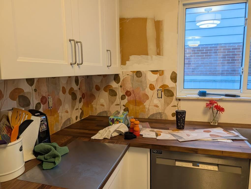 Wallpaper photo from Etsy customer
