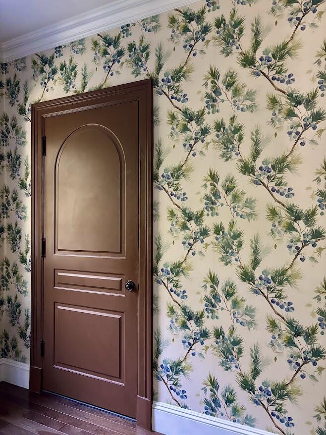 Customer photo — Bitterberry Field Wallpaper