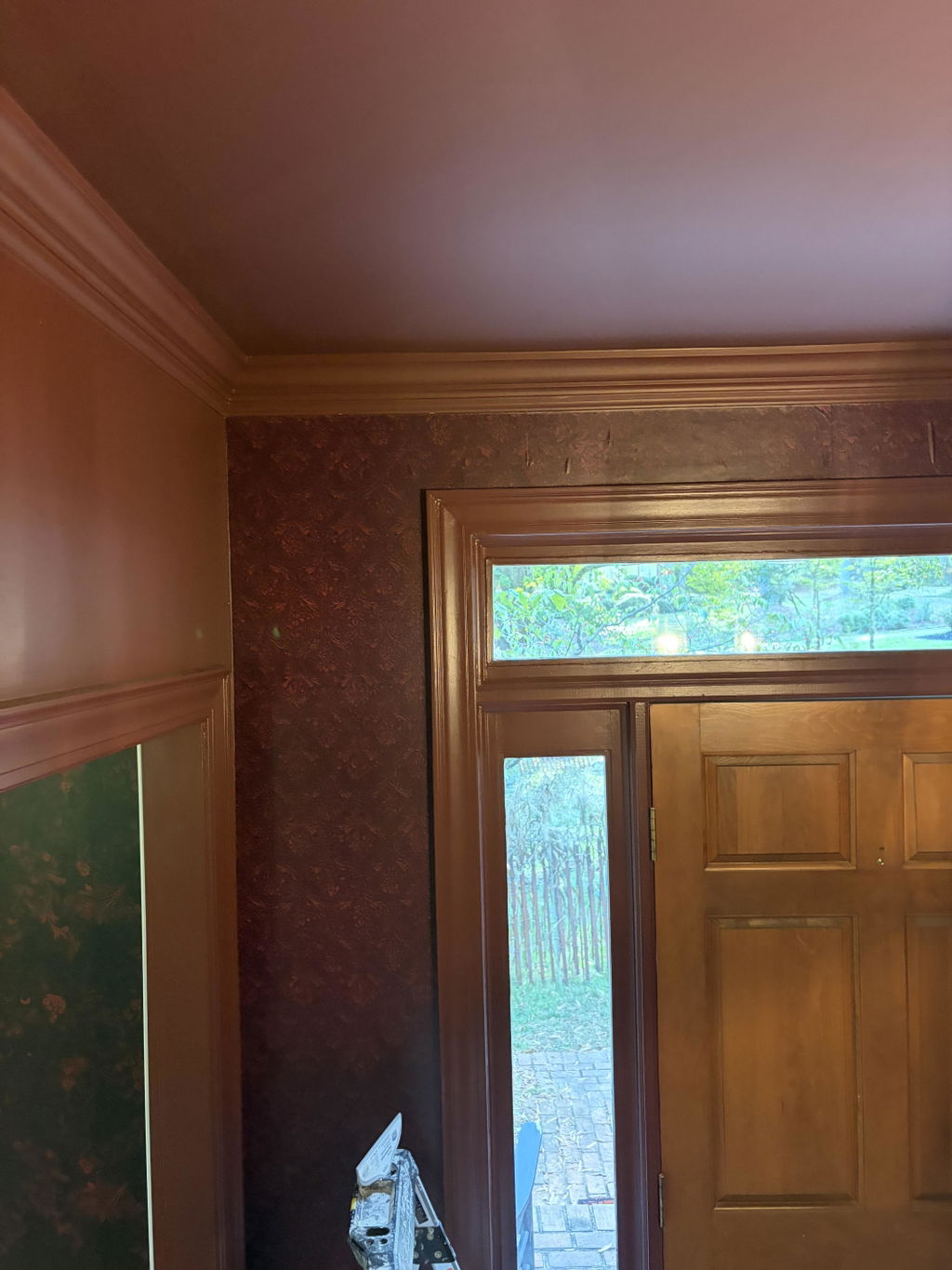 Customer photo of Velours Garnet Wallpaper