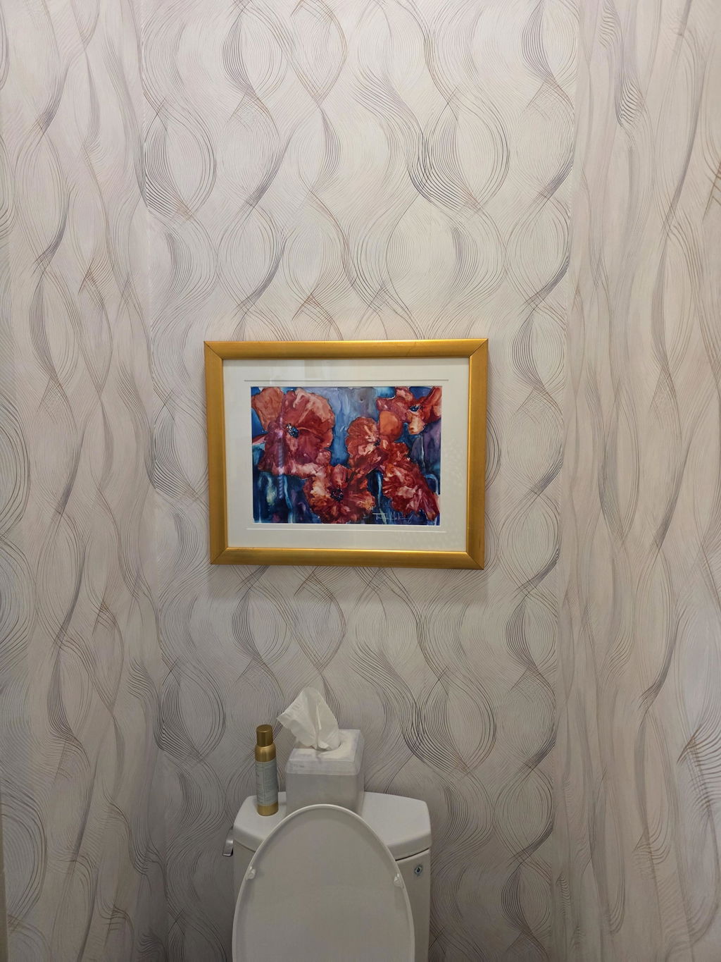 Customer photo of Whispering Currents Wallpaper