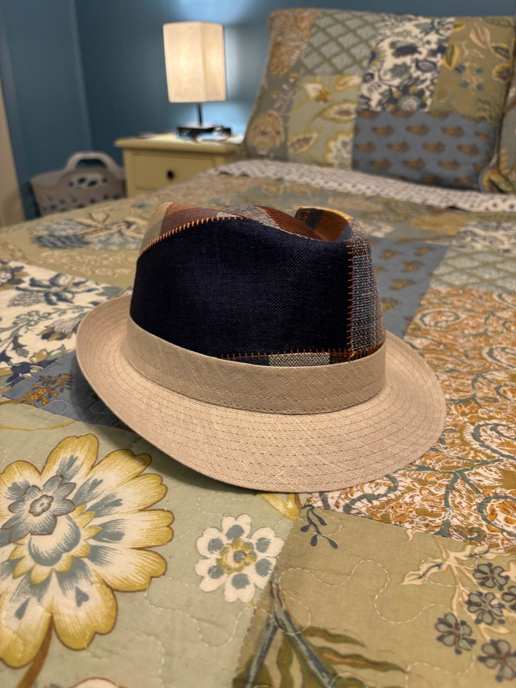 Italian Patchwork Trilby Hat