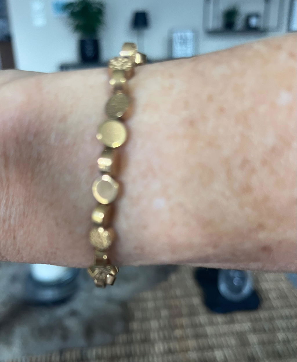 DISC Edelsteinarmband Hämatit- GOLDEN HOUR