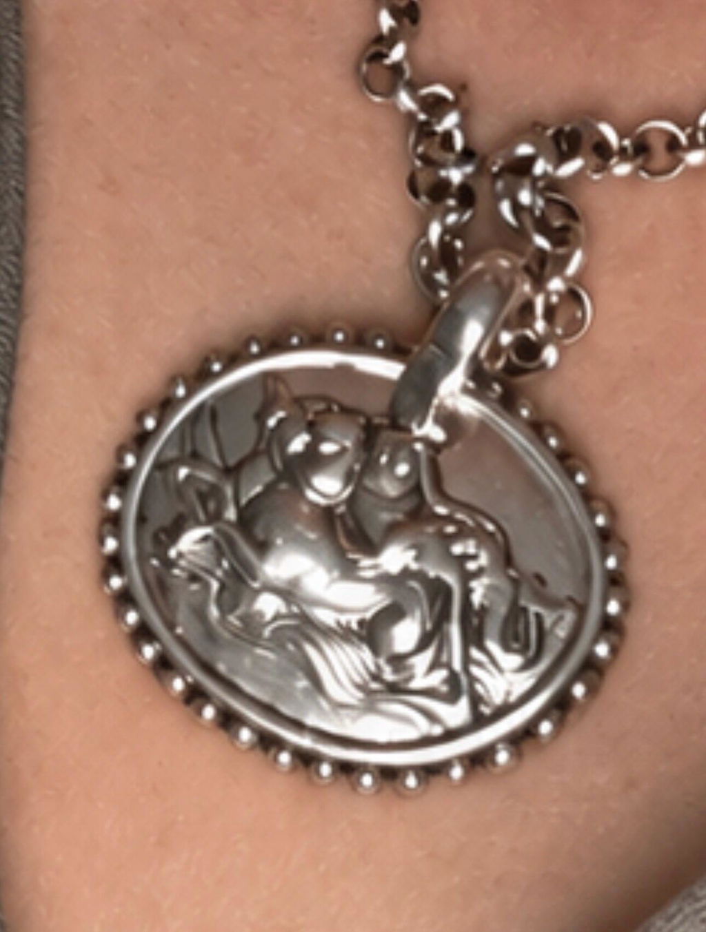 ALLURE -  Kette mit Münze Medusa