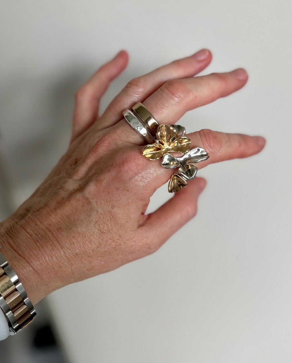 FLORA Ring - Blumen Ring mit Blüte