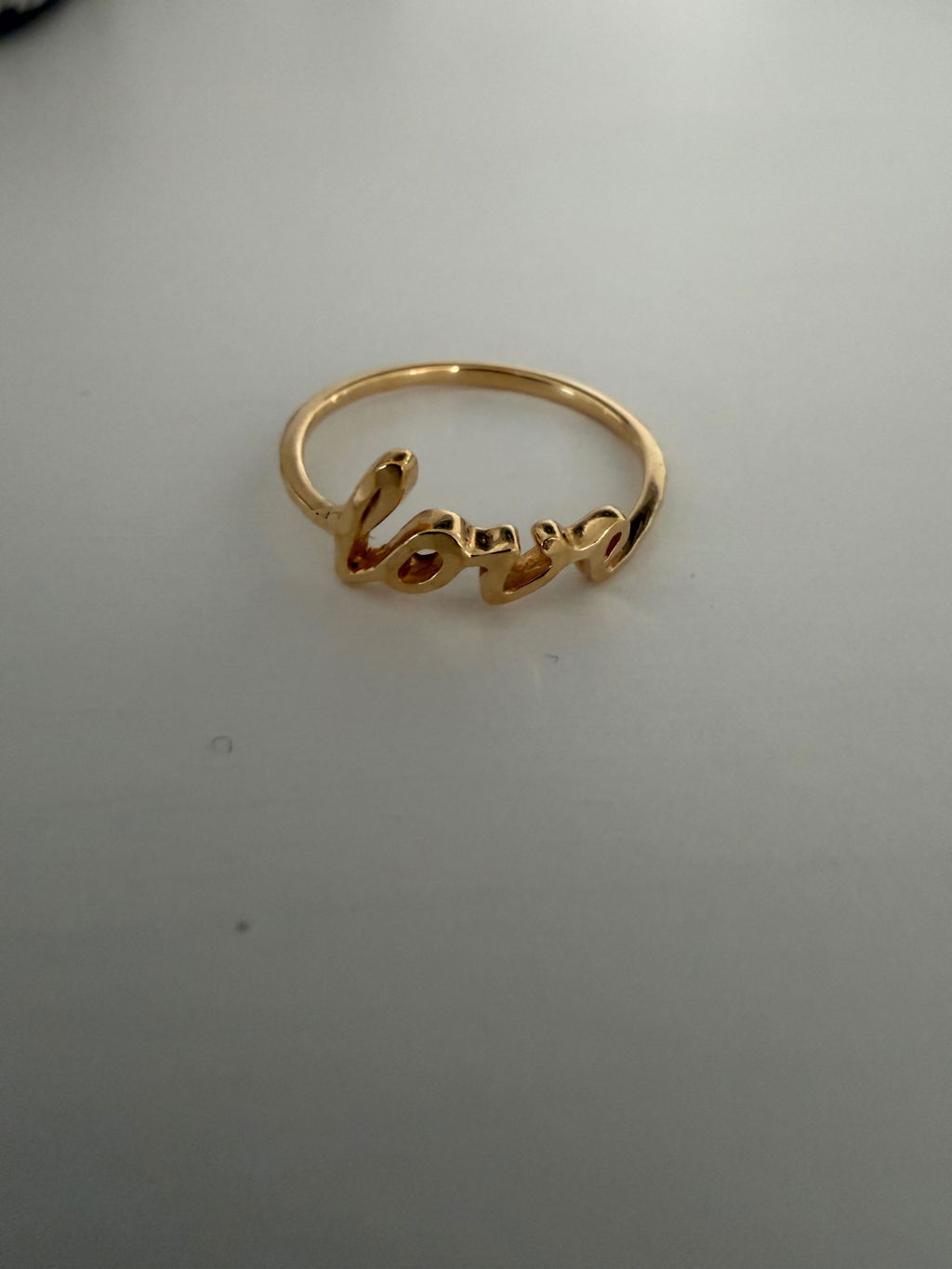 LOVE Ring - Silberring & Goldring mit LOVE Schriftzug