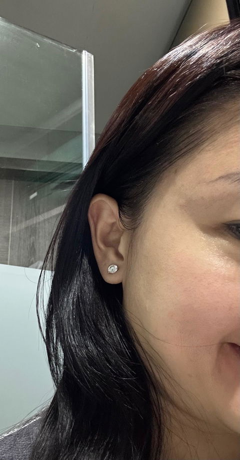 Élise 1.00 ct. Solitaire Ear Studs (2.00 ctw)