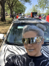 Customer photo &mdash; SPECTRA II Unisex futuristic cyberpunk Sunglass