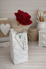 Milchtüte Vase