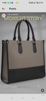 Midnight Story Laptop Tote