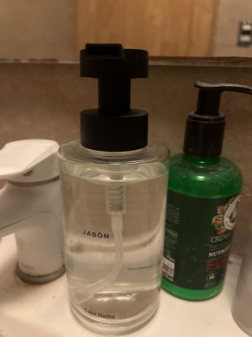 Dispensador Jabón Espuma Vidrio Transparente