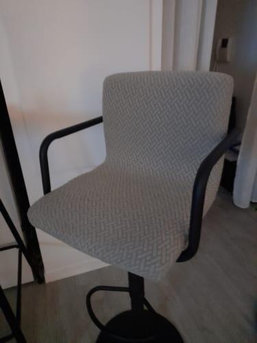 Housse de chaise de bar extensibles - jacquard damassé