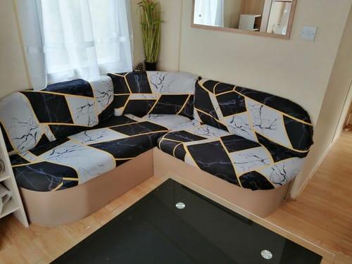 Housse pour coussin de canapé extensible imprimée  8 motifs