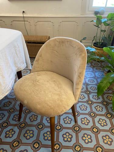 Housse pour chaise Mauricette velours