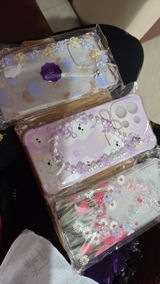 Tulip Garden Clear Chain Case