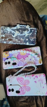 Petal Bunny Transparent Chain Case