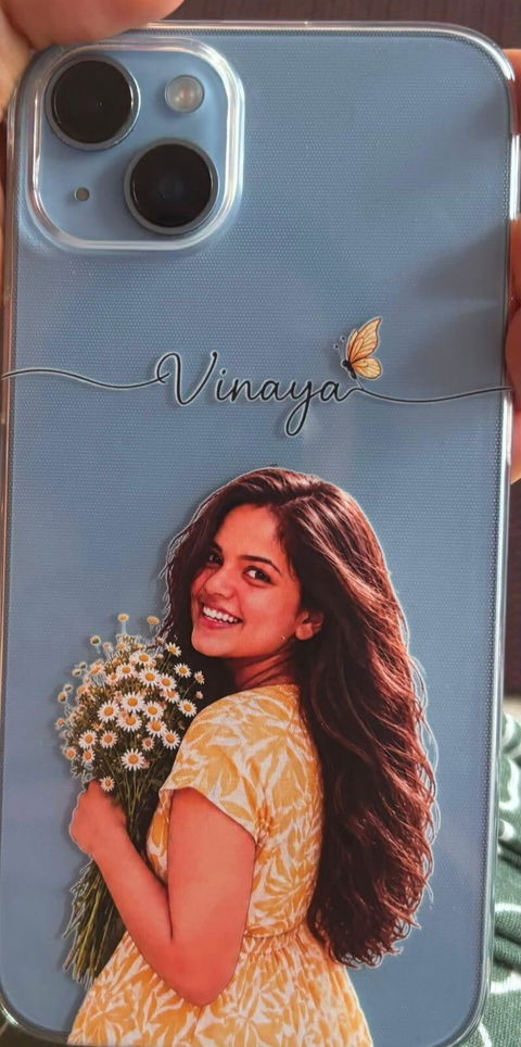 Personalized Butter Yellow Girl Phone Case – Golden Grace | Custom Cover for iPhone & Android