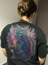 Techno T-Shirt • Psychedelic Cat • Rave Wear