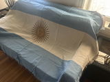 Argentina Flag Woven Throw Blanket