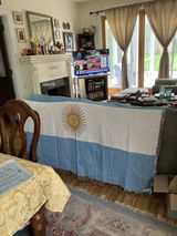Argentina Flag Woven Throw Blanket