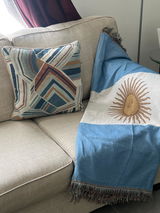Argentina Flag Woven Throw Blanket