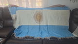 Argentina Flag Woven Throw Blanket