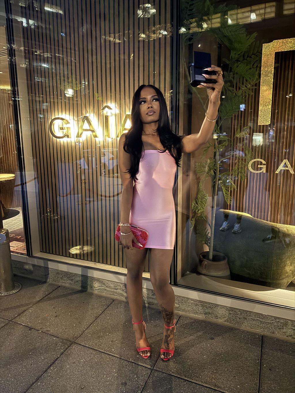 EVELORE Satin Tube Bodycon Mini Dress