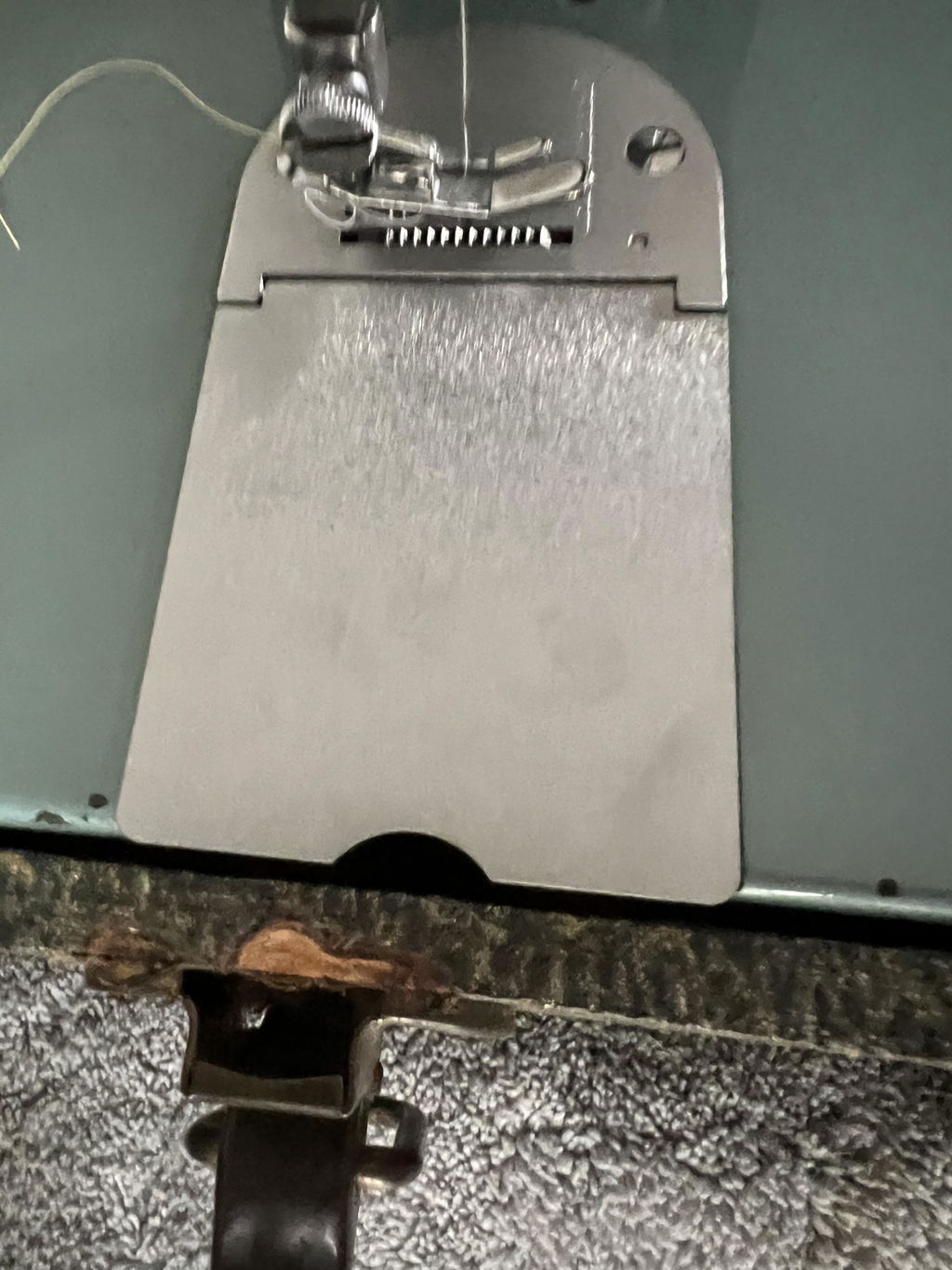 Straight Stitch Needle Plate with Hinged Slide Plate - Part # S1163