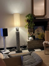 Abat-Jour Tube Lin Naturel