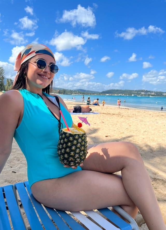 High Neck Full Coverage Zipper Racerback Black One Piece Swimsuit