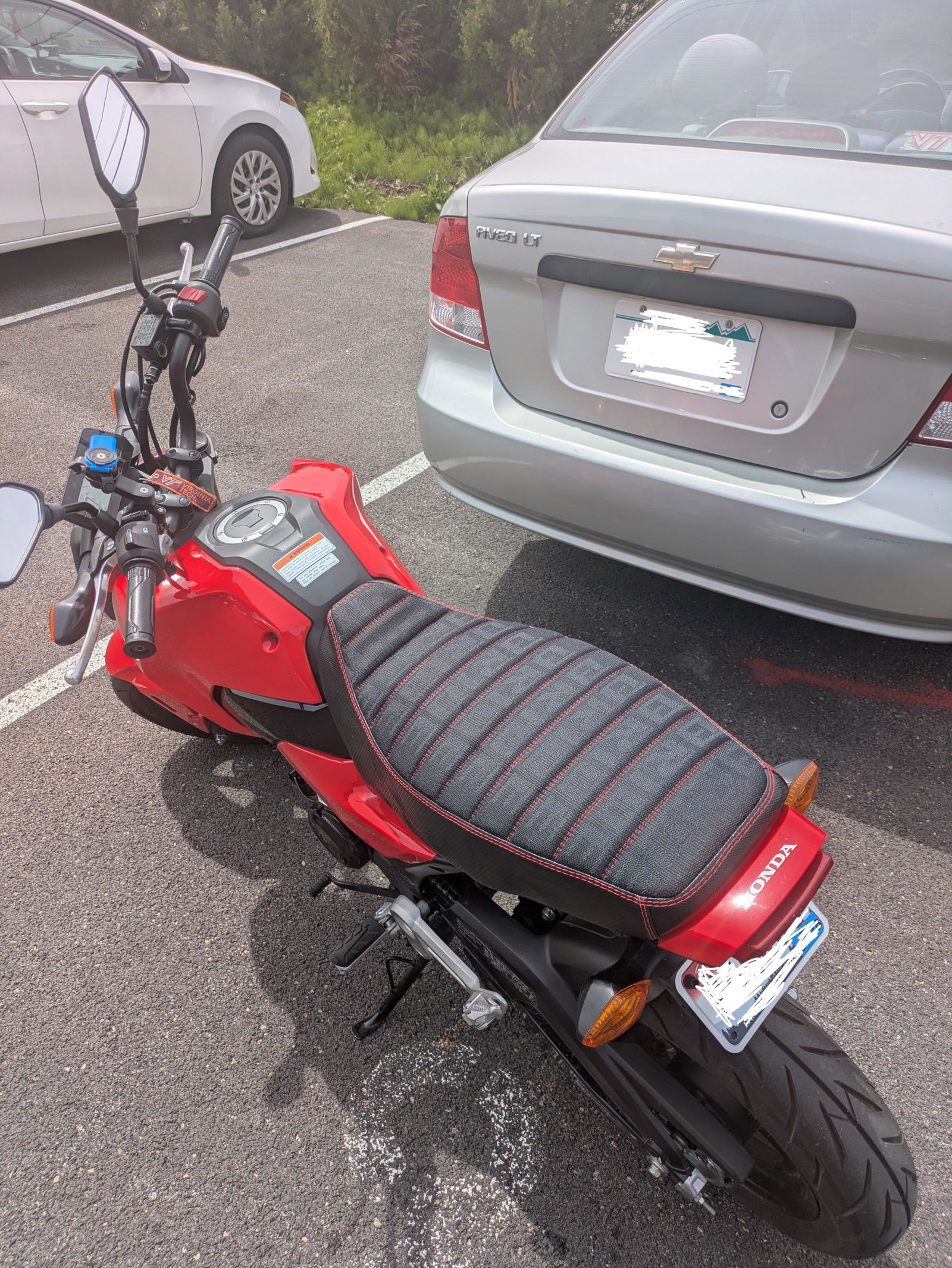Honda Grom Red Bride Seat Cover 2022-2026 – Cheeky Seats Scooter