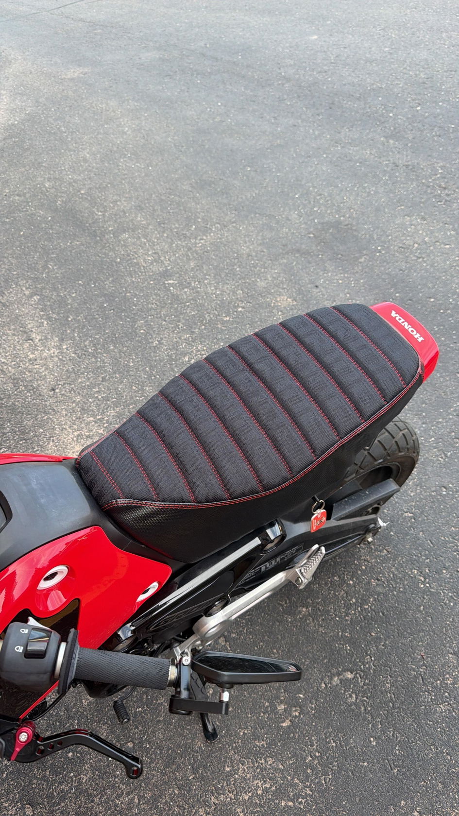 Honda Grom Red Bride Seat Cover 2022-2026 – Cheeky Seats Scooter