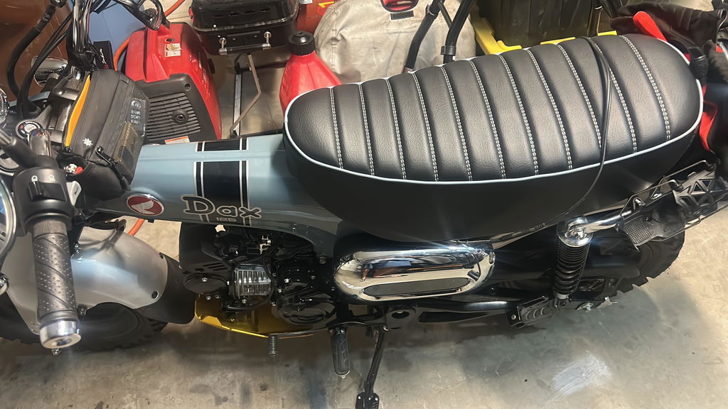 READY TO SHIP! Honda Dax 125 Tuck and Roll Seat Cover