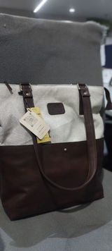 Cherm Messenger - Brown and Charcoal Gray