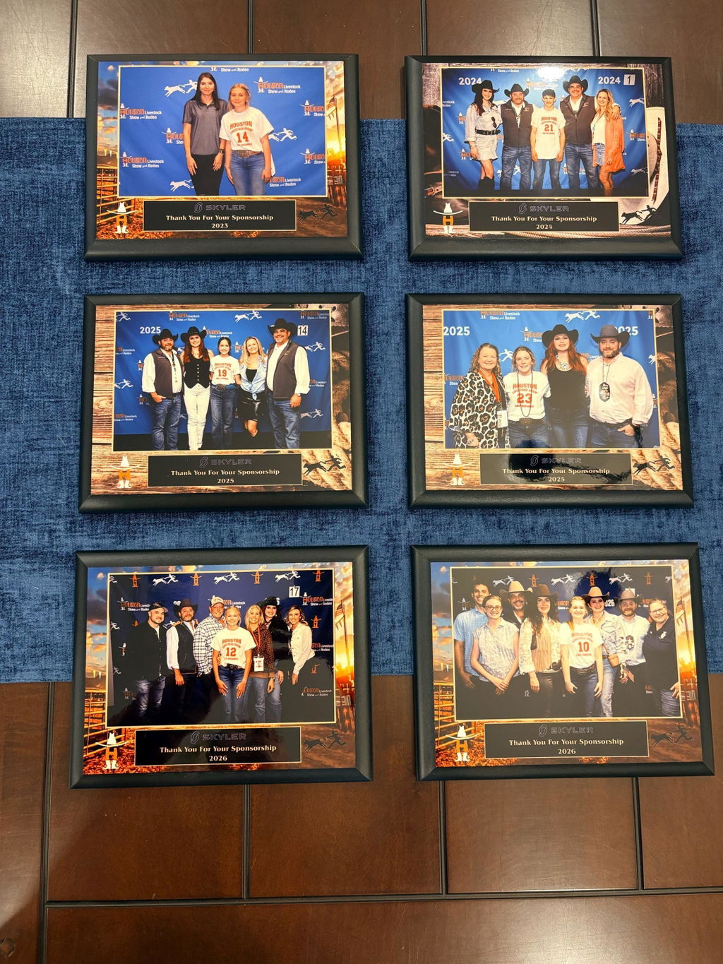 7x9 Custom Baseball Sponsor Plaques