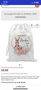 Etsy customer review photo