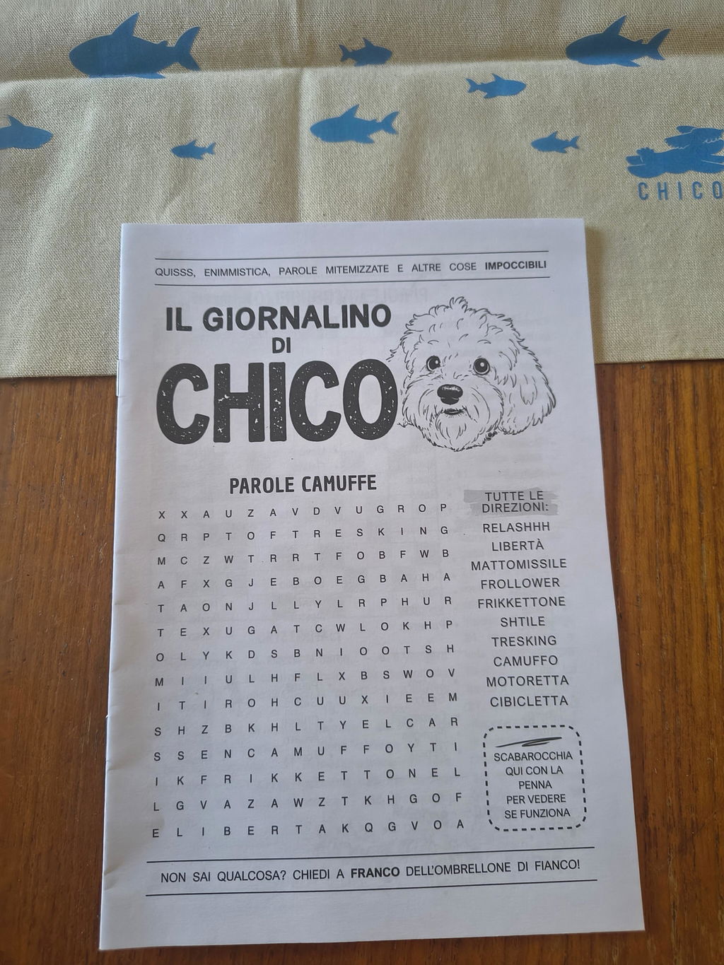 Borsa Tote - 'Tenti allo SHQUALO