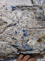 Maira Mulmul Cotton Chikankari Kurti Set - Blue Colour