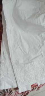 Sophia Pure Cotton Lycra Handwork Chikankari Pant- White