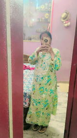 Maira Mulmul Cotton Chikankari Kurti Set - Sea Green Colour