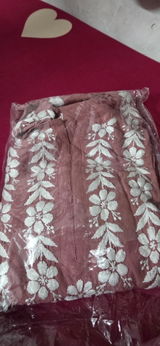 Zoobia Soft Rayon Handwork Chikankari Kurti - Gazri Colour
