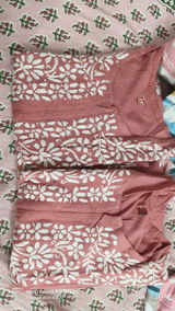 Maysa Soft Rayon Handwork Chikankari Kurti - Gazri Colour