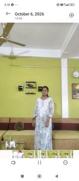 Maira Mulmul Cotton Chikankari Kurti Set - Blue Colour