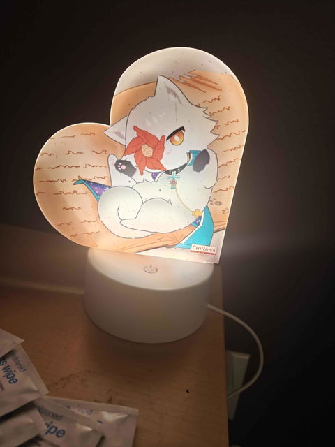 Guilty Gear Heart-Shaped Night Light - Asuka Kreutz (Cat Asuka)
