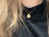 Gold Plated Silver Eight-treasure Compass Necklace