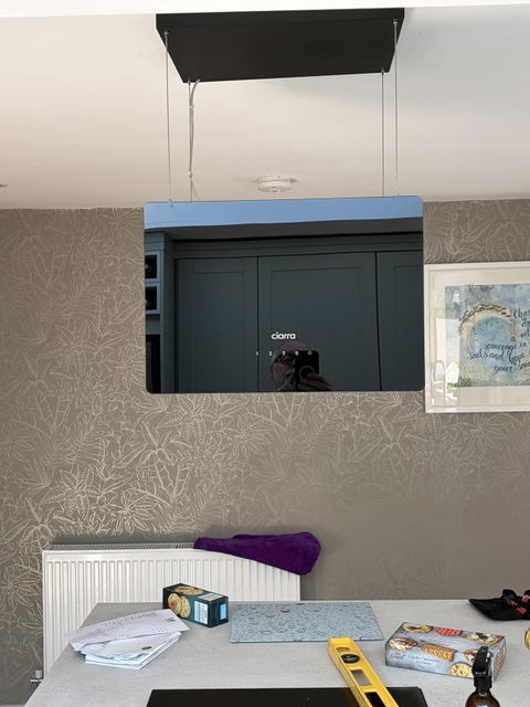 Ciarra Hotte Îlot Contrôle WIFI+APP 700m³/h Classe A+++ Noir CBCB4850-OW